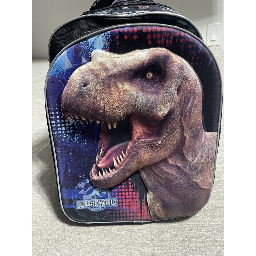 Jurassic World Backpack Kids T-Rex Black 3D Dinosaur